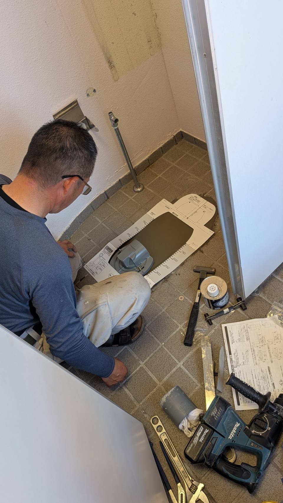 和式→洋式トイレ取替工事