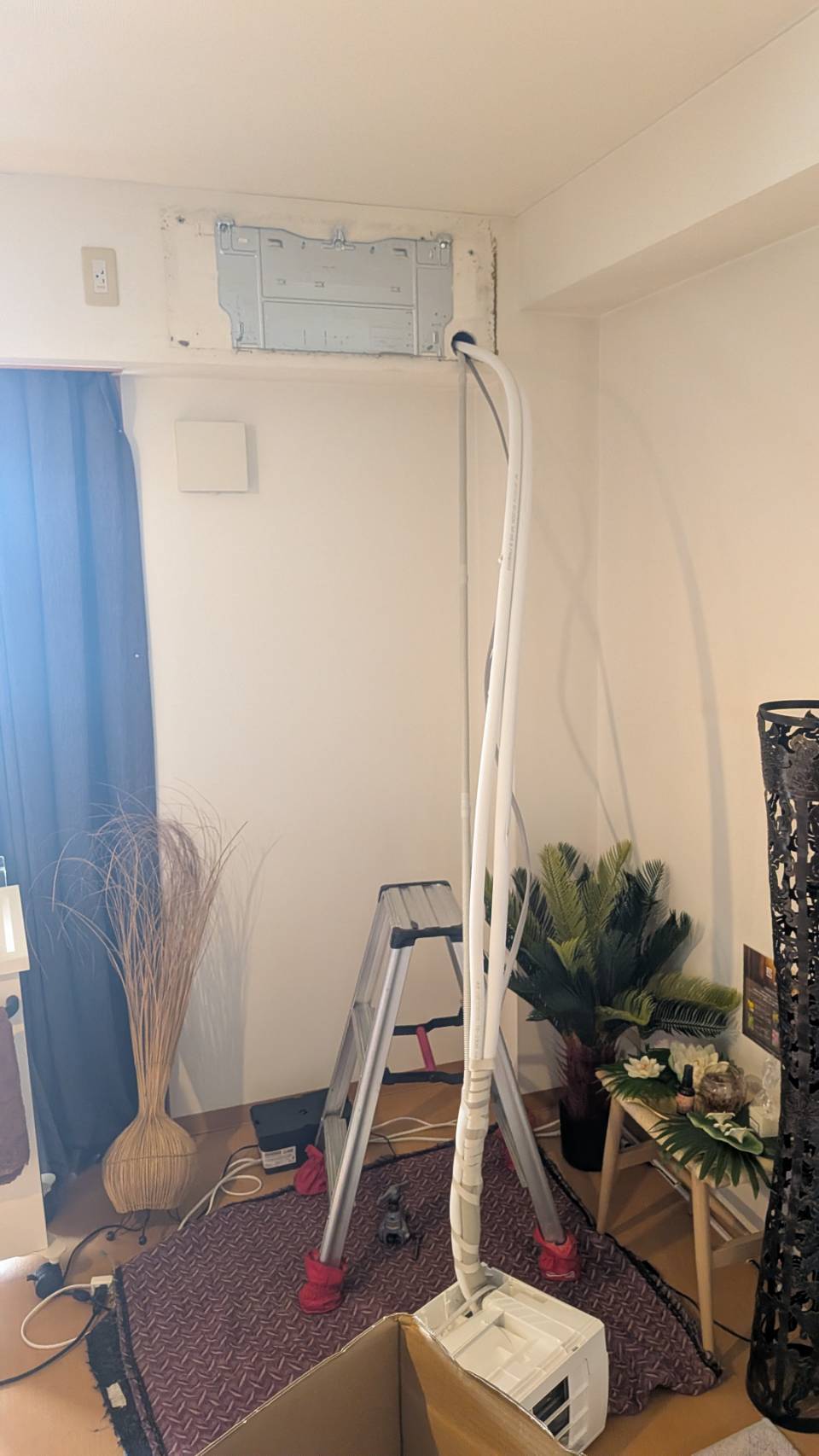 エアコンの付け替え